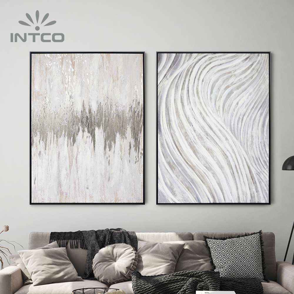 Create instant cohesion in your home with two piece art set